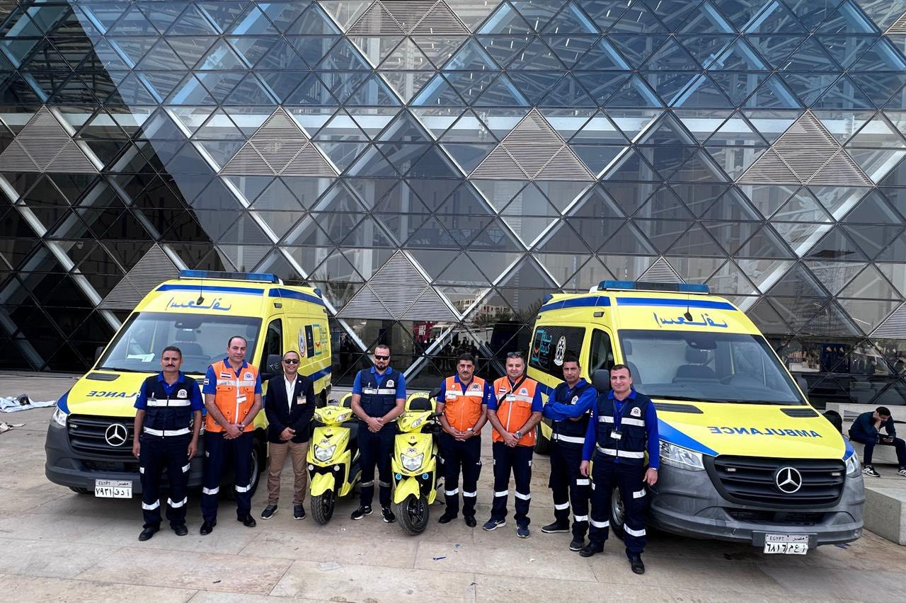 قبل لحظات من الحدث التاريخي.. «الصحة» ترفع درجة الاستعداد القصوى داخل المتحف الكبير